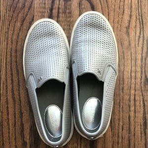 Grey Michael Kors slip on shoes
